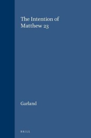 Cover of The Intention of Matthew 23