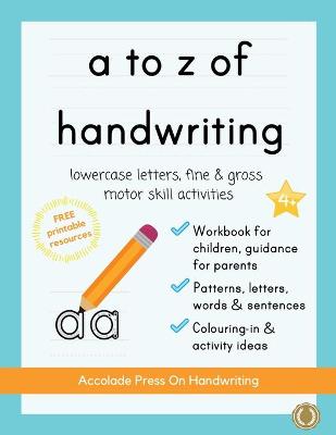 Book cover for a to z of handwriting