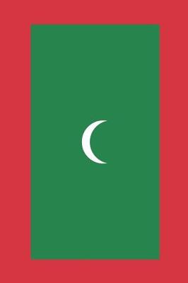 Book cover for Maldives Flag Notebook - Maldivian Flag Book - Maldives Travel Journal