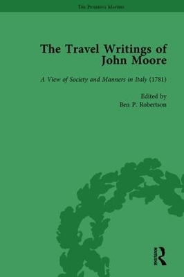 Book cover for The Travel Writings of John Moore Vol 2