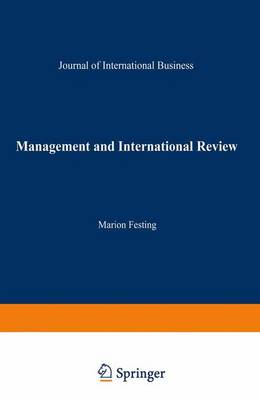 Book cover for Management and International Review