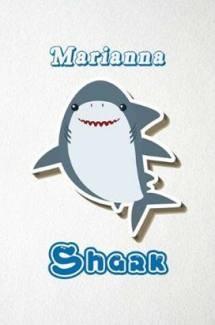 Cover of Marianna Shark A5 Lined Notebook 110 Pages