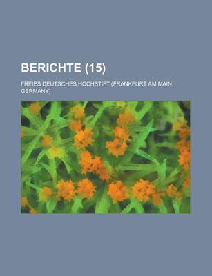 Book cover for Berichte (15)