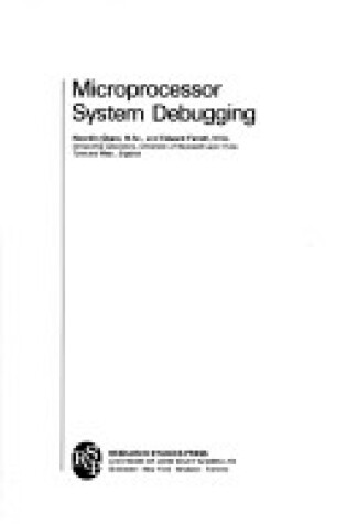 Cover of Microprocessor System Debugging