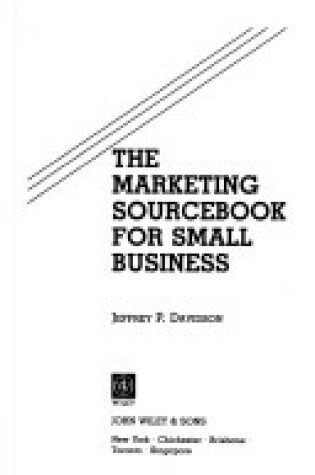 Cover of Marketing Sourcebook for Small Business