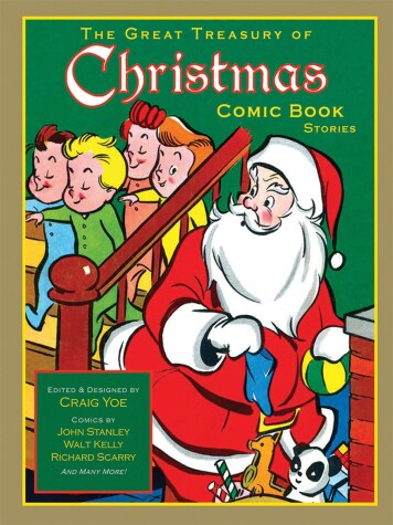Book cover for The Great Treasury of Christmas Comic Book Stories