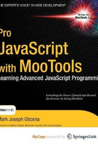 Cover of Pro JavaScript with Mootools