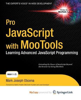 Cover of Pro JavaScript with Mootools