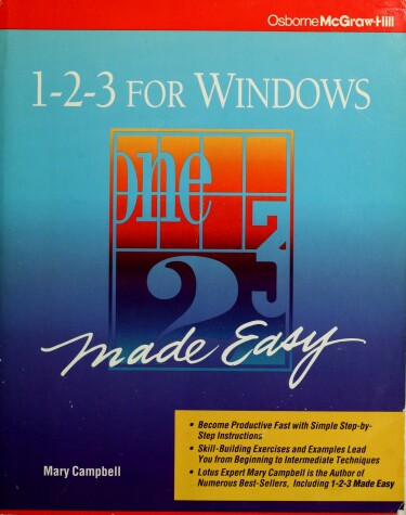 Book cover for 1-2-3 for Windows Made Easy