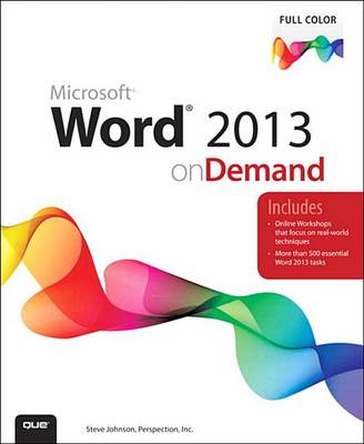 Book cover for Word 2013 on Demand