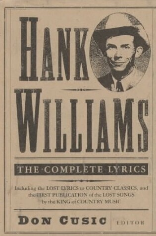 Cover of Hank Williams: the Complete Lyrics