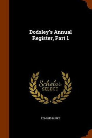 Cover of Dodsley's Annual Register, Part 1