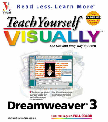 Book cover for Teach Yourself Visually Dreamweaver 3