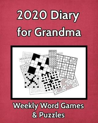 Book cover for 2020 Diary for Grandma Weekly Word Games & Puzzles