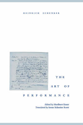 Book cover for The Art of Performance