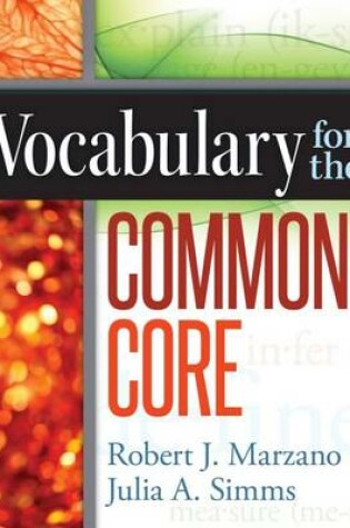 Cover of Vocabulary for the Common Core