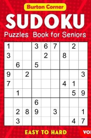 Cover of Sudoku Puzzles Book for Seniors Easy to Hard