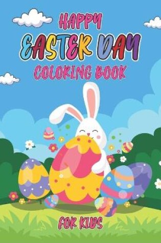 Cover of Happy easter day coloring book for kids