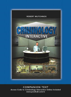 Book cover for Criminology Interactive (Text + Access Code)