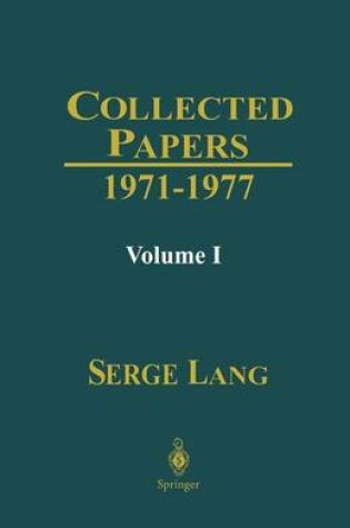Cover of Collected Papers I