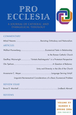 Cover of Pro Ecclesia Vol 15-N2