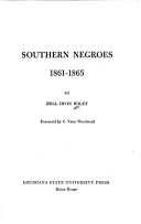 Cover of Southern Negroes, 1861-1865