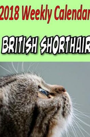 Cover of 2018 Weekly Calendar British Shorthair
