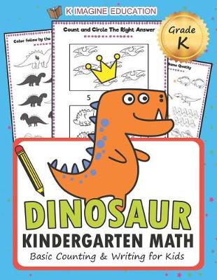 Book cover for Dinosaur Kindergarten Math Grade K