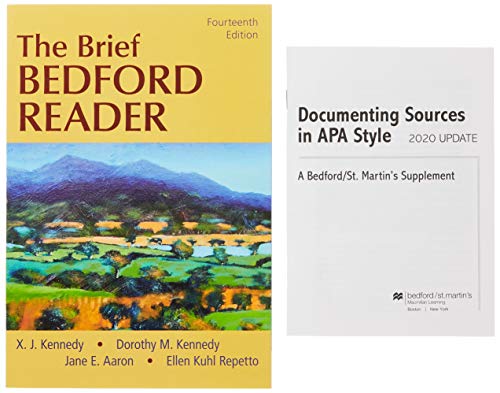 Book cover for The Brief Bedford Reader 14e & Documenting Sources in APA Style: 2020 Update