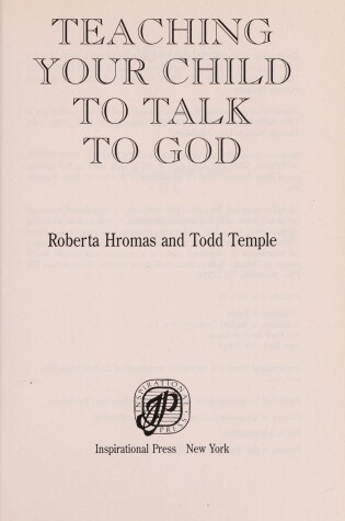 Cover of Teach Your Child to Talk to God