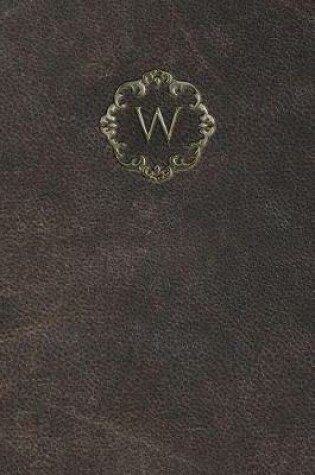 Cover of Monogram "W" Blank Book