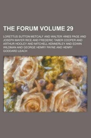 Cover of The Forum Volume 29