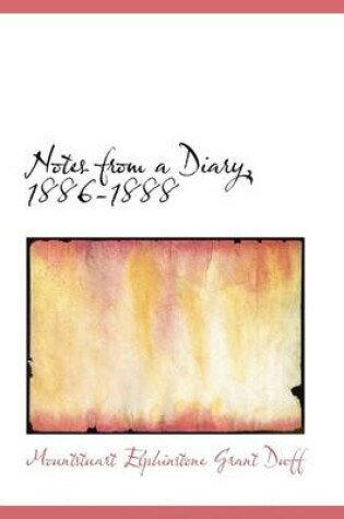 Cover of Notes from a Diary, 1886-1888