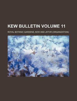 Book cover for Kew Bulletin Volume 11