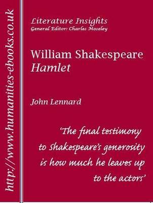 Book cover for William Shakespeare "Hamlet"