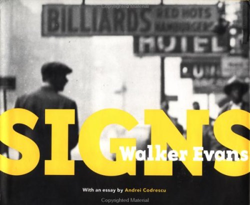 Book cover for Walker Evans - Signs