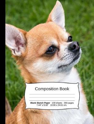 Book cover for Dog Composition Notebook, Blank Sketch Paper