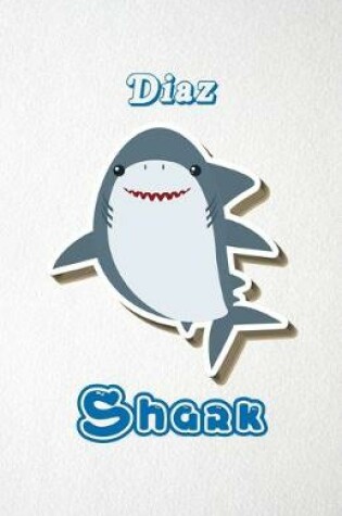 Cover of Diaz Shark A5 Lined Notebook 110 Pages