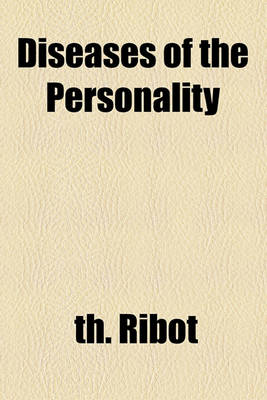 Book cover for Diseases of the Personality