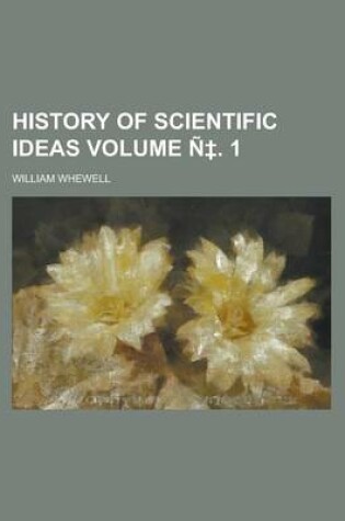 Cover of History of Scientific Ideas Volume N . 1