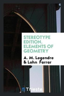 Book cover for Stereotype Edition. Elements of Geometry