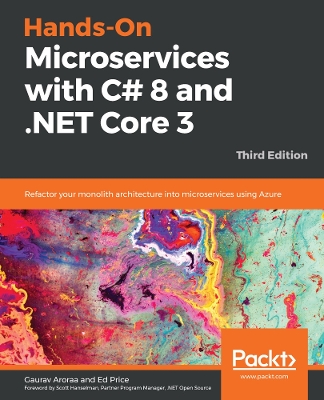 Book cover for Hands-On Microservices with C# 8 and .NET Core 3