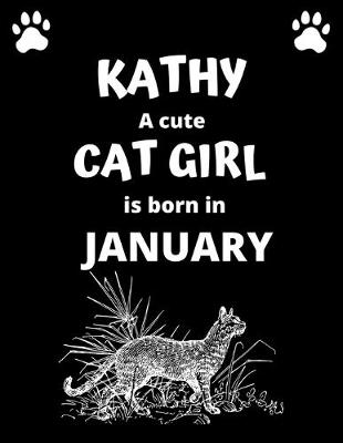 Book cover for KATHY a cute cat girl is born in January