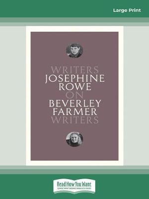 Book cover for On Beverley Farmer
