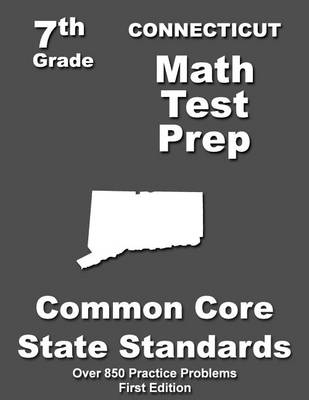 Book cover for Connecticut 7th Grade Math Test Prep