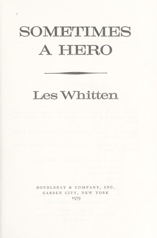 Cover of Sometimes a Hero