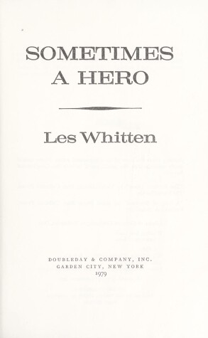 Book cover for Sometimes a Hero