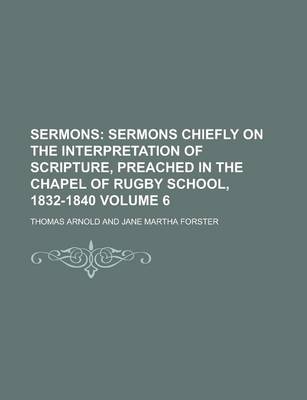 Book cover for Sermons Volume 6