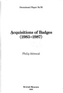 Cover of Acquisitions of Badges (1983-87)