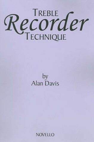 Cover of Treble Recorder Technique